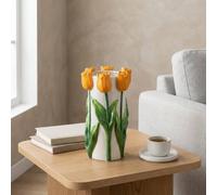 Garden Greatness 3D Orange Tulip Statement Vase | Size: 1 Pack Garden Greatness Multicolor 1 Pack