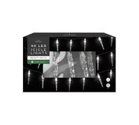 Garden Greatness 40 LED Ultra Bright Icicle String Lights in White | Size: 1 Pack Garden Greatness White 1 Pack