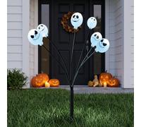 Garden Greatness 6-Stem Spooky Skull Halloween Stake Light