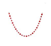 Garden Greatness 6ft Flocked Candy Inspired Ball Garland in Red | Size: 1 Pack Garden Greatness Red 1 Pack