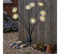 Garden Greatness 8 Stem Daisy Flora Solar Stake Light Garden Greatness Multicolor