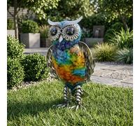 Garden Greatness Abstract Standing Owl Garden Statue | Size: 1 Pack Garden Greatness Multicolor 1 Pack