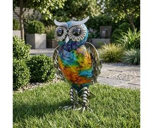 Garden Greatness Abstract Standing Owl Garden Statue | Size: 1 Pack Garden Greatness Multicolor 1 Pack