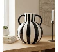 Garden Greatness Abstract Striped Statement Vase