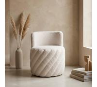 Garden Greatness Alex Swivel Teddy Armchair in Cream | Size: 1 Pack Garden Greatness Cream 1 Pack