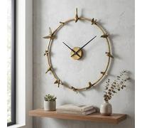 Garden Greatness Antique Bird Bath Wall Clock Vintage