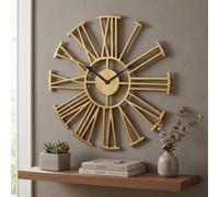 Garden Greatness Antique Brass Numerals Wall Clock