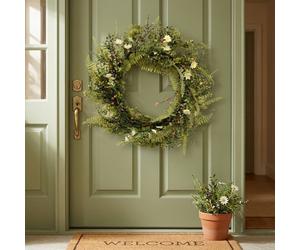 Garden Greatness Artificial Lifelike White Daisy Wreath | Size: 1 Pack Garden Greatness Multicolor 1 Pack
