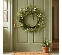 Garden Greatness Artificial Lifelike White Daisy Wreath | Size: 1 Pack Garden Greatness White 1 Pack