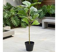 Garden Greatness Artificial Potted Ficus Lyrata in Green Garden Greatness Green