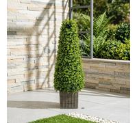 Garden Greatness Artificial Rattan Pot Obelisk Tree in Natural Garden Greatness Natural