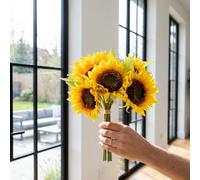 Garden Greatness Artificial Sunflower Bouquet Bunch