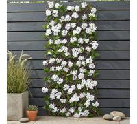Garden Greatness Artificial White Hydrangea Willow Garden Trellis