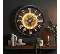 Garden Greatness Artisan Illuminated Gear Clock