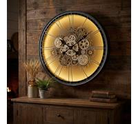 Garden Greatness Artisan Light Up Skeleton Wall Clock