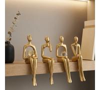 Garden Greatness Aureate Four Sitting Abstract Figurines | Size: 1 Pack Garden Greatness Multicolor 1 Pack