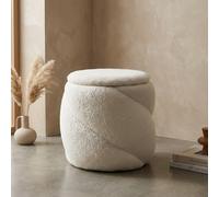 Garden Greatness Aurelie Teddy Blanc Chest Stool in Cream Garden Greatness Cream