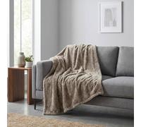Garden Greatness Aurelle Mocha Faux Fur Statement Throw in Brown | Size: 120 cm x 150 cm Garden Greatness Brown 120 cm x 150 cm