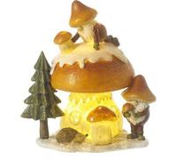 Garden Greatness Autumn Gonk Mushroom House LED Scene Decor | Size: 1 Pack Garden Greatness Multicolor 1 Pack