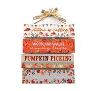 Garden Greatness Autumn Wooden Hanging Plaque for Fall Decor in Brown | Size: 1 Pack Garden Greatness Brown 1 Pack