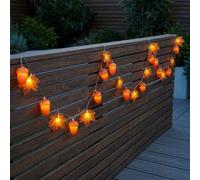 Garden Greatness Autumnal Acorn Leaf String Lights