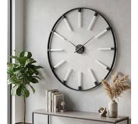 Garden Greatness Beauly Ring Black Urban Wall Clock | Size: 1 Pack Garden Greatness Black 1 Pack