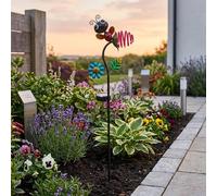 Garden Greatness Bizzy Bug Solar Firefly Garden Stake Light | Size: 1 Pack Garden Greatness Multicolor 1 Pack
