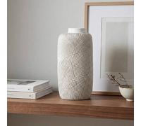 Garden Greatness Blanc Abstract Pattern Vase in Light Stone | Size: 1 Pack Garden Greatness Light Stone 1 Pack