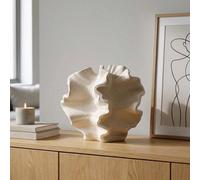 Garden Greatness Blanc Sculpted Coral Stoneware Vase