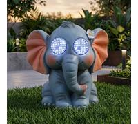 Garden Greatness Blinkin' Elephant Solar Garden Light Garden Greatness Multicolor