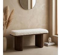 Garden Greatness Boucle Teddy Chestnut Ribbed Bench