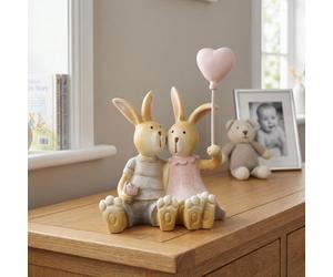 Garden Greatness Boy & Girl Spring Rabbits With Love Heart