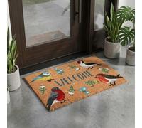 Garden Greatness British Garden Birds Natural Coir Doormat