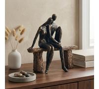 Garden Greatness Bronze Couple On Bench Structure