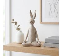 Garden Greatness Brushed Yoga Rabbit Ornament - Premium Quality Home Decor