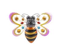 Garden Greatness Bumble Bee Gem Wall Garden Plaque in Yellow | Size: 5 Pack Garden Greatness Yellow 5 Pack