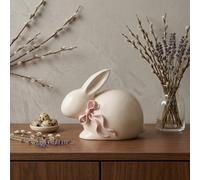 Garden Greatness Bunny Pink Bow Easter Ornament