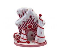 Garden Greatness Candy Cane House Cone Standing Decoration | Size: 1 Pack Garden Greatness Multicolor 1 Pack