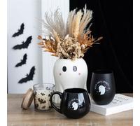 Garden Greatness Ceramic Halloween Ghost Flower Vase Decor in White | Size: 1 Pack Garden Greatness White 1 Pack