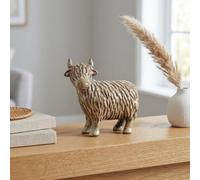 Garden Greatness Chic Glazed Highland Cow Ornament