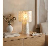 Garden Greatness Chic Hotel Shell Rose Table Lamp in Beige Garden Greatness Beige