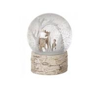 Garden Greatness Christmas Deer & Friends Snowglobe in White | Size: 1 Pack Garden Greatness White 1 Pack