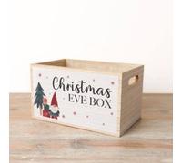 Garden Greatness Christmas Eve Wooden Gonk Wooden Box in Brown | Size: 1 Pack Garden Greatness Brown 1 Pack