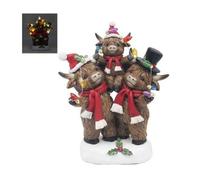 Garden Greatness Christmas LED Highland Cow Family | Size: 1 Pack Garden Greatness Multicolor 1 Pack