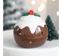 Garden Greatness Christmas Pudding Oil Wax Burner in Brown | Size: 1 Pack Garden Greatness Brown 1 Pack
