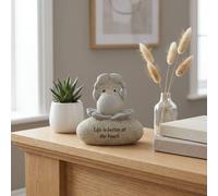 Garden Greatness Coastal Beach Pebble Ornament in Grey | Size: 1 Pack Garden Greatness Grey 1 Pack