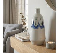 Garden Greatness Coastal Wave Terracotta Brush Vase