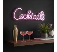 Garden Greatness Cocktails LED Neon Sign Decoration in Clear Garden Greatness Clear