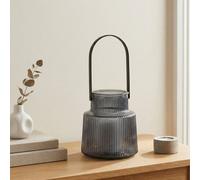 Garden Greatness Contemporary Ribbed Glass Lantern