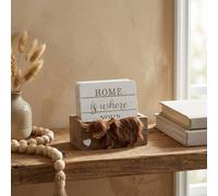 Garden Greatness Country Highland Cow Coaster Set | Size: 1 Pack Garden Greatness Multicolor 1 Pack